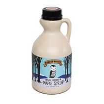 Pure Vermont Maple Syrup - One Pint Jug (16 oz) - Grade A Amber Rich - Barred Woods Maple, 1