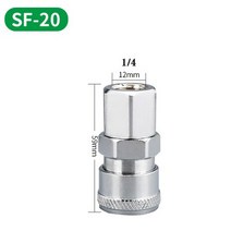 퀵 커플러 공압 피팅 c형 커넥터 고압 커플링 PP20 SP20 PF20 SF20 PH20 SH20 PM20 SM20 공기 압축기, 05 SF-20