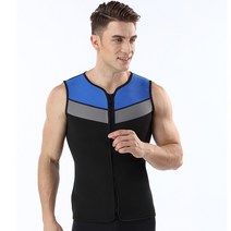 서핑 웻 슈트 3mm 네오프렌 잠수복 조끼 자켓 민소매 전체 지퍼 선 스크린 따뜻한 잠수복 탑 망 냉수 다이빙, m, 마이116