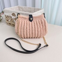 도두리 diy 뜨개질 손뜨개 코바늘 가방만들기 패키지 키트 클램데일리백 동영상제공, 클램데일리백(마쉬멜로우)