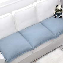 벨라이프 워싱린넨 방석 겸 소파패드 3인 솜포함