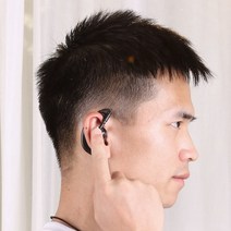 귀안아픈 블루투스 귀에거는 귀걸이형 클립형 이어폰 이어셋 모양 이어훅 헤드셋, 없음