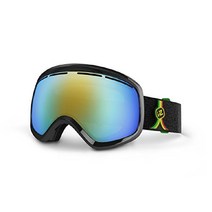 VonZipper 본지퍼 남녀 공용 스카이랩 스노우 스포츠 고글 - 진동 프레임 로커스트 크롬 렌즈