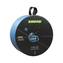 [SHURE] 슈어 AONIC215SPE-UNI 인이어 이어폰 / 신제품 출시기념 2만원 상당 통화가능 MMCX 커스텀 케이블 사은품 증정!, 블루