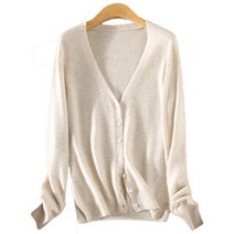 로즈드림 V넥 캐시미어 스키니즘 멕시 스웨터 가디건LHY2002SW014