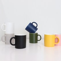 위즈라인 무광 중머그 400ml, 화이트, 1개