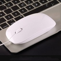 무료배송흰색 무선 컴퓨터 마우스 유선 미니 자동 PC 인체 공학적 게임 전자 스포츠 노트북 용 2.4Ghz USB, 08 Wired Mouse white