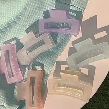 메이비비 집게핀 투명 매트 올림머리 헤어핀