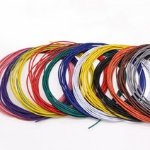 전선 케이블 UL1015 PVC 환경 전자 와이어 주석 도금 구리 연선 600V 105C 24AWG 22 20 18 16 14AWG, [09] 주황색, [06] 14AWG, [01] 10 Meter