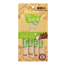 식후 펫디저트 강아지 신부전간식 강아지살찌우기 애견츄르 신부전강아지간식 개죽, 1개, (15gX4p) - 치킨 60g