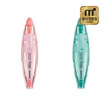 모나미 수정테이프 스윕 5mm X 6M 노크식 깔끔한 수정, 코랄