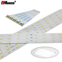 LED PCB 4W 220-520mm 길이 바 스트립 SMD5730 알루미늄 램프 천장/튜브 개조 Ofiice 보드 교체, 04 6W 5730  410mm_01 웜 화이트