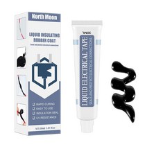 1255030ml 액체 절연 전기 테이프 램프 보드 전자 실란트 빠른 건조 방수 접착제, 블랙 30ml b