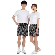 빅사이즈 커플룩 시원한 반바지 냉장고 팬츠 쿨 바지 잠옷 여름 잠옷 홈웨어