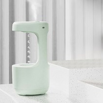 물멍 무중력 가습기 물방울 New Water Drop Antigravity Humidifier USB Home Desktop Anti Gravity Reflow, 01 라이트 그린_01 CN