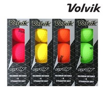 볼빅 2피스 골프공 모음 화이트 컬러볼 12입 언더파, 플라이온 무광 4색 12입