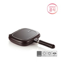 해피콜 빗살생선팬 티타늄코팅 27.5x24.3x6cm, 1개