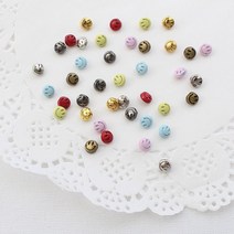 짱패브릭 인형옷부자재)(5개) 5mm 스마일단추, 옐로우