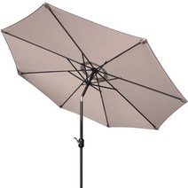 센티브 돌림형 각도조절 대형 파라솔, 샌드베이지