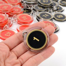 1-100번 10P 아크릴 양면 숫자 번호 키고리 매장 호기 학교 공공기관 방번호 구분 123, 빨강 31~40