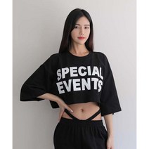 Unique 1031 스페셜 크롭티~~~방송댄스복 무대 공연 힙합 에어로빅 줌바 피트니스 트레이닝 홈트 운동복