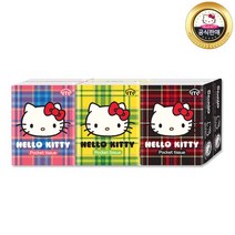헬로키티 휴대용 포켓티슈 3겹 10매 6개 x 1팩 총6개, 없음, 상세설명 참조