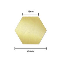 빈왁스 인감 화재 옻칠 구리 머리 라운드 심장 모양 씰링 우표 Scrapbooking 초대장 인사말 카드, 16 Hexagon
