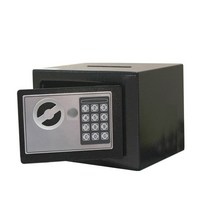 가정용 소형 금고 차량용 휴대용 디지털 미니 돈통, 일반형_블루