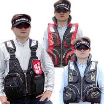 선상 바다 민물 낚시 조끼 구명복 루어 구명 조끼, 레드