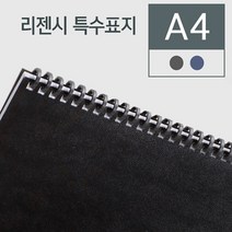 카피어랜드 플라스틱링제본기 Probind 1 정품 플라스틱제본링 제본표지, 1box, H-제본종이고급표지-리전시(100장)-흑색-A4