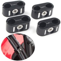 범용 오토바이 브레이크 스로틀 케이블 클램프 클립 홀더 1984-2021 할리 모든 모델용 와이어 라인 4 개, 한개옵션0