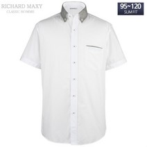 95-120 빅사이즈 클레릭 반팔 슬림핏 와이셔츠 - SMA6215