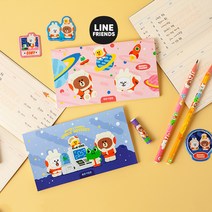 라인프렌즈 용돈기입장 캐쉬북, 1개(랜덤)