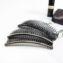 티앤디하우스 여성 헤어핀 머리핏 큐빅 슬림 1라인 빗핀