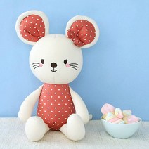 바이루체 유기농 애착인형 마우스 하이S 유아 출산 선물 용품