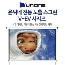 YUNCINE 윤씨네 전동스크린 자동 무선 빔스크린 80인치 100인치 120인치, 80인치 빔스크린 (유선스위치형)