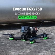 FPV드론 IFlight-Nazgul Evoque F6 HD 6 인치 6S FPV 드론 BNF F6X F6D 스쿼시-X 또는 DC DJI 카메라 비스타 시스템 fpv용, [06] F6D with Frsky XM