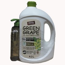 키친숍 친환경 주방세제 청포도 숙성초 4L +700ml, 1개, 4700ml