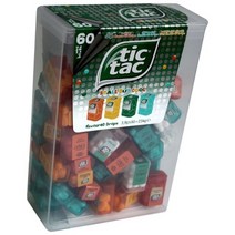 Tic Tac Spender Box with 60 Mini Boxes 틱택 스펜더 박스 60개입