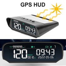 헤드업디스플레이 속도계 HUD 태양열 자동차 gps 디지털 시계 과속 경보 피로 운전, 태양열 gps hud