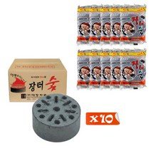 [달라몰]NaOBee 대명 장터성형숯 착화탄 바베큐 그릴 숯 / 산림청 규격품, 10개