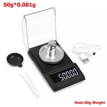 주방용 계량저울 NEWACALOX 0.001g 정밀 디지털 보석 저울 50g 요리저울, 협력사, 8068-50G 저울