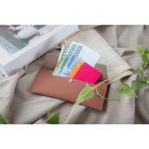 오브리즈 각인 프리미엄 가죽 용돈봉투 지갑형 상품권봉투 현금봉투 명절봉투, 콜드블루