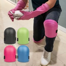 타일 작업용 청소 작업 현장 쿠션 무릎 보호대 무릎패드 2P, 옐로우그린