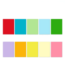 컬러복사지 A4컬러페이퍼 500장컬러 복사용지 80g사무실 제본 도매 형광 프린트 인쇄 어린, T20-컬러종이 화이트색 A4 80g-100장