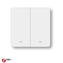 핑거봇 원격스위치 IOT 스마트콘센트 플러그 스마트스위치 EU 영국 지그비 푸시 버튼 중립 불필요 라이프 투야 앱 알렉사 구글 홈 음성 제어 23 방식, 2.zigbee 2gang