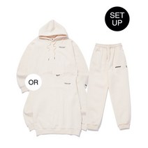 [국내 매장판] URBANAGE [SET] 맨투맨 OR 후드 센서티브 트레이닝 셋업_크림 PICK 1 TOP Sensitive Training Set-Up_Cream 2549