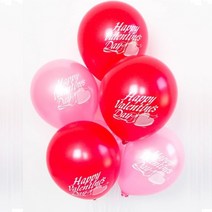 인쇄풍선 발렌타인_10개입 발렌타인데이장식 발레나인데이이벤트, 풍선