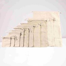 택배왔어요 광목주머니 10종 면보 린넨 양파망 무지 제로웨이스트 파우치 더스트백, 27x32cm