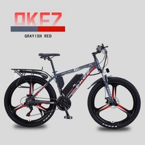 emtb 로드 전기 산악 자전거 3륜 삼륜 가성비 전기자전거 특별 가격 26 인치 36V350W 오토바이 남성과 여성 알루미늄 합금 산악, 빨간, 협동사, 21